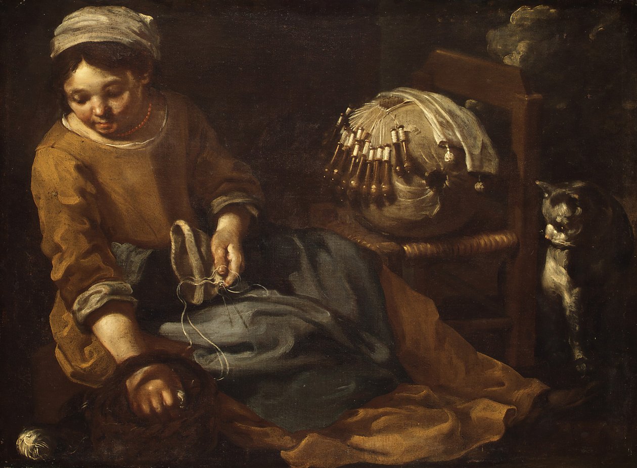 ال Lacemaker ، كاليفورنيا. 1665. بواسطة برنهارد كيل