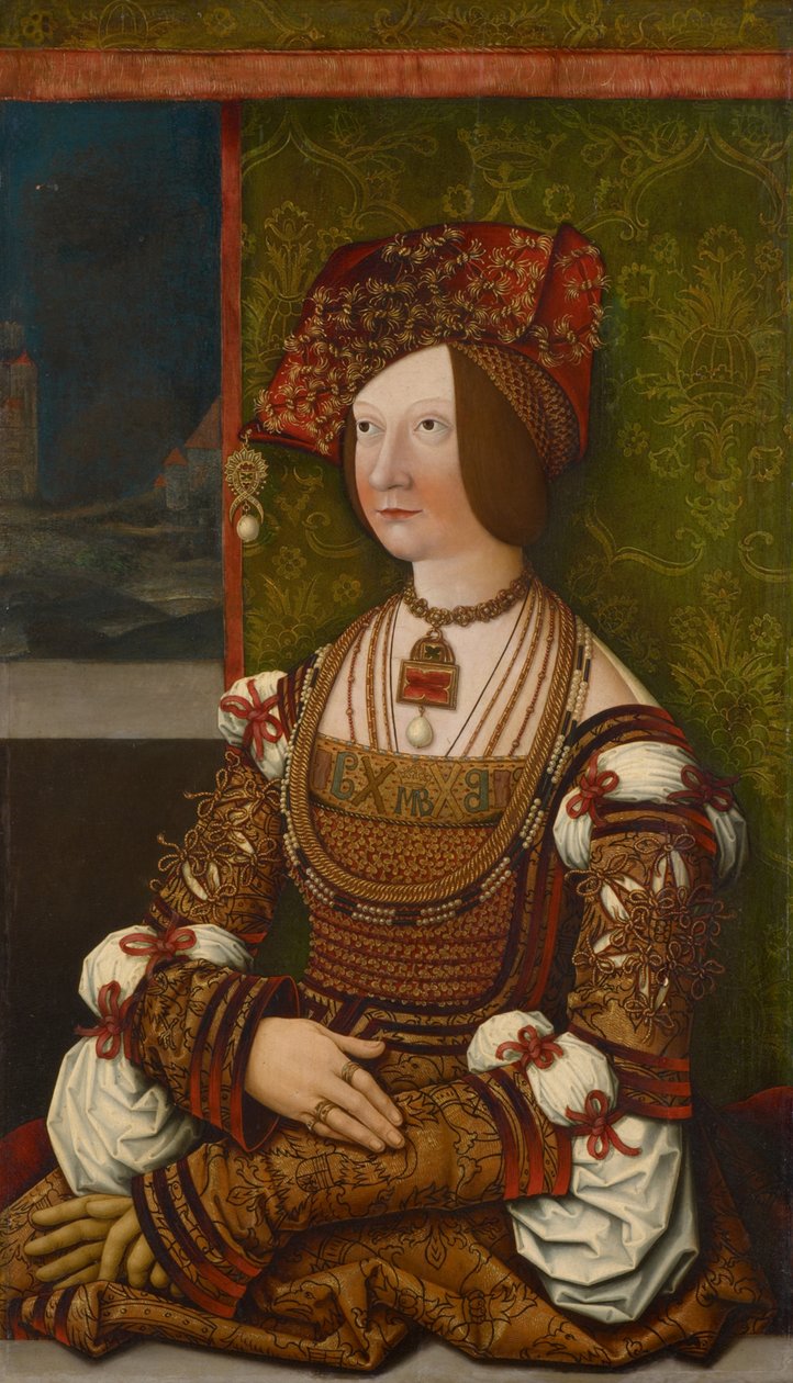 صورة لبيانكا ماريا سفورزا 1472-1510 ، كاليفورنيا. 1505-1510. بواسطة برنارد ، ستريجل