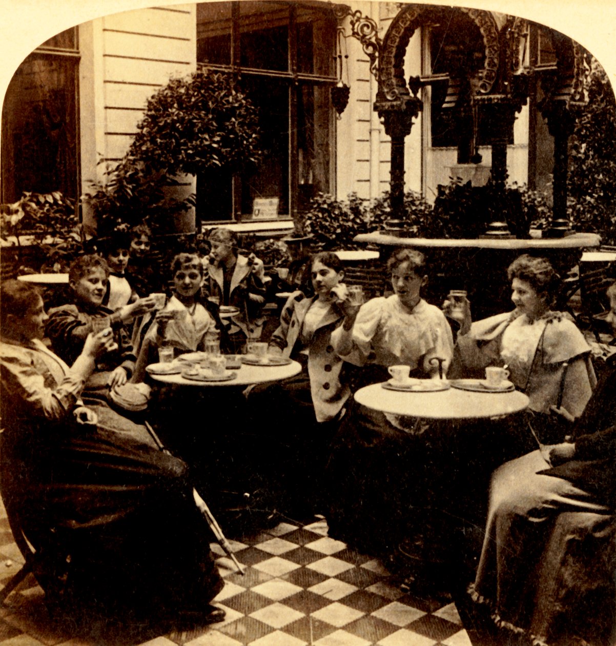 "منعش - مقهى Unter den Linden ، برلين ، ألمانيا" ، 1894. بواسطة بيرت أندروود