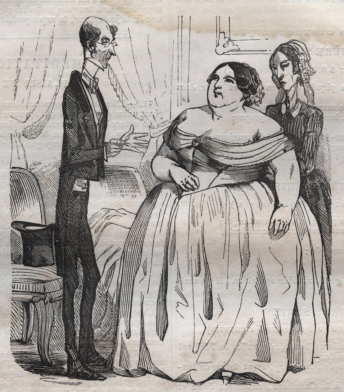 Des Gourmands - السمنة والنحافة - نقش في "La Physiologie du gout" لجين أنثيلم بريلات سافارين (Brillat-Savarin بواسطة بيرتال