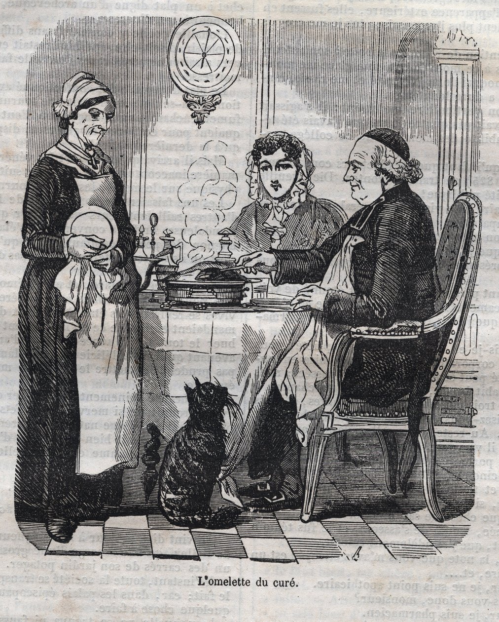 L'omelette du cure - نقش في "La Physiologie du gout" لـ Jean Anthelme Brillat Savarin (Brillat-Savarin بواسطة بيرتال