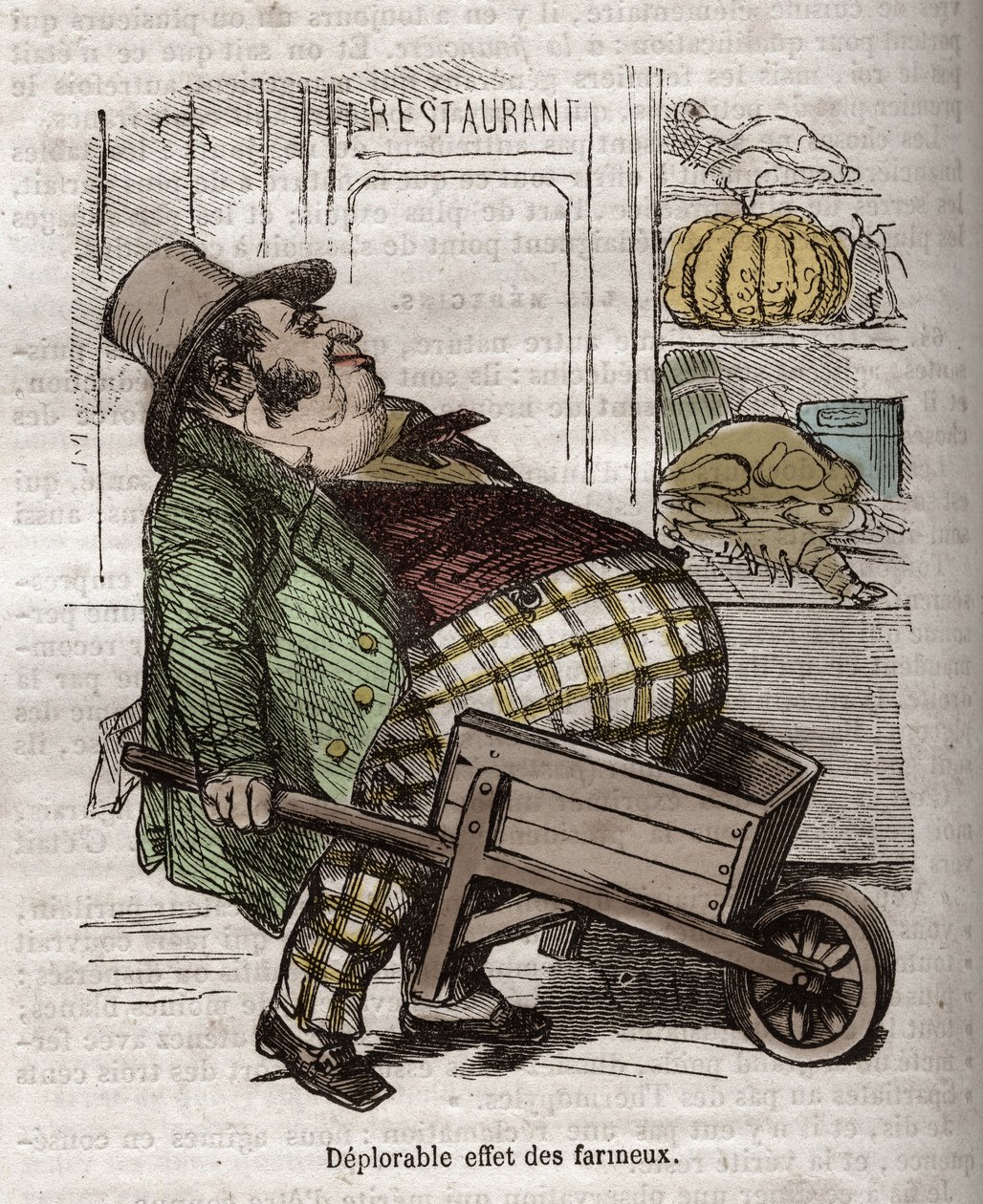 Obeite - Des Gourmands - تأثير مؤسف لـ farineux - نقش في "La Physiologie du gout" لـ Jean Anthelme Brillat Savarin (Brillat-Savarin بواسطة بيرتال