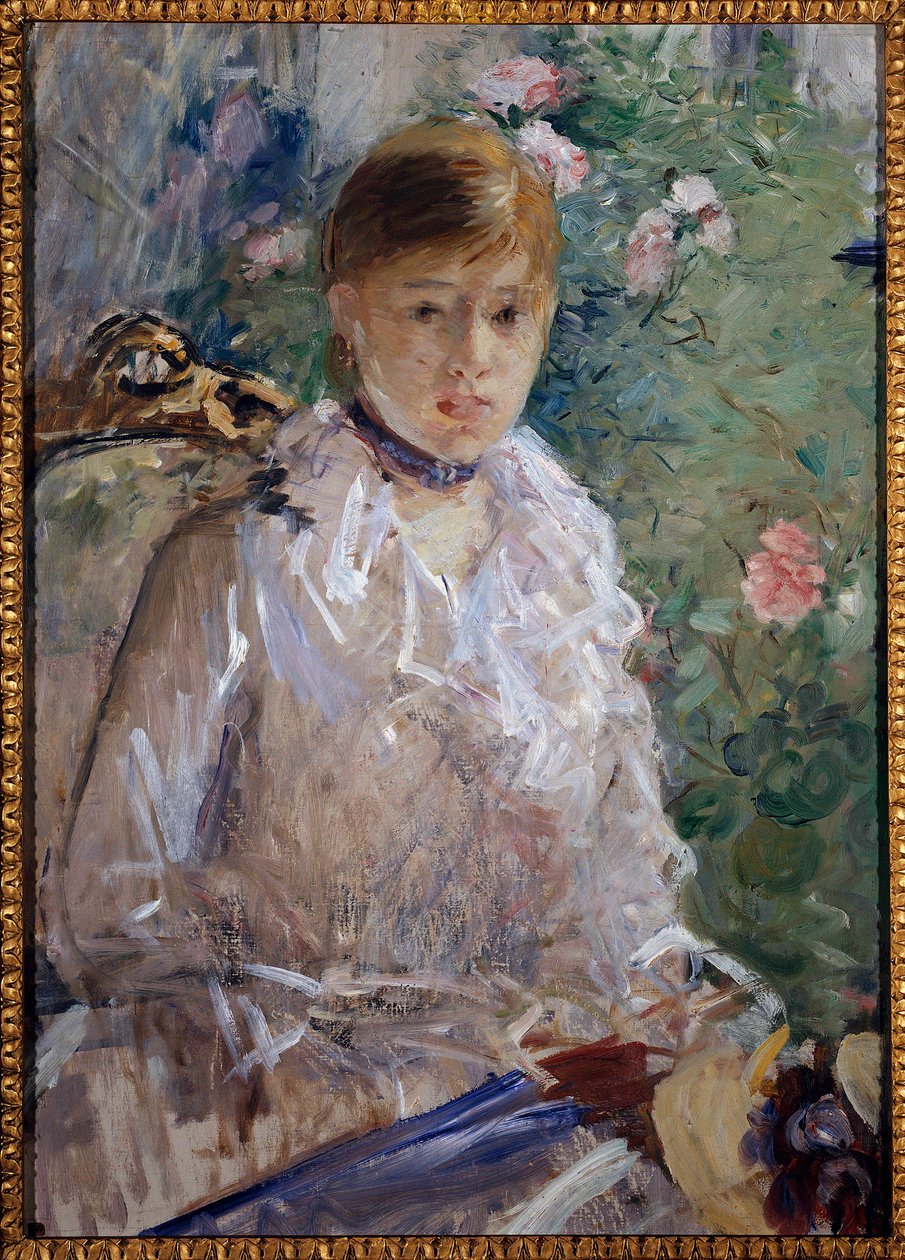 الصيف أو صورة لفتاة اللوحة بواسطة Berthe Morisot بواسطة بيرث موريسوت