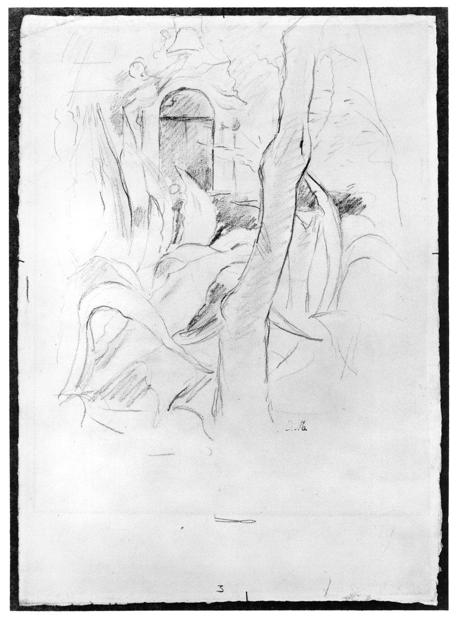 The Aloes at Villa Ratti ، 1889 (جرافيت على ورق) بواسطة بيرث موريسوت