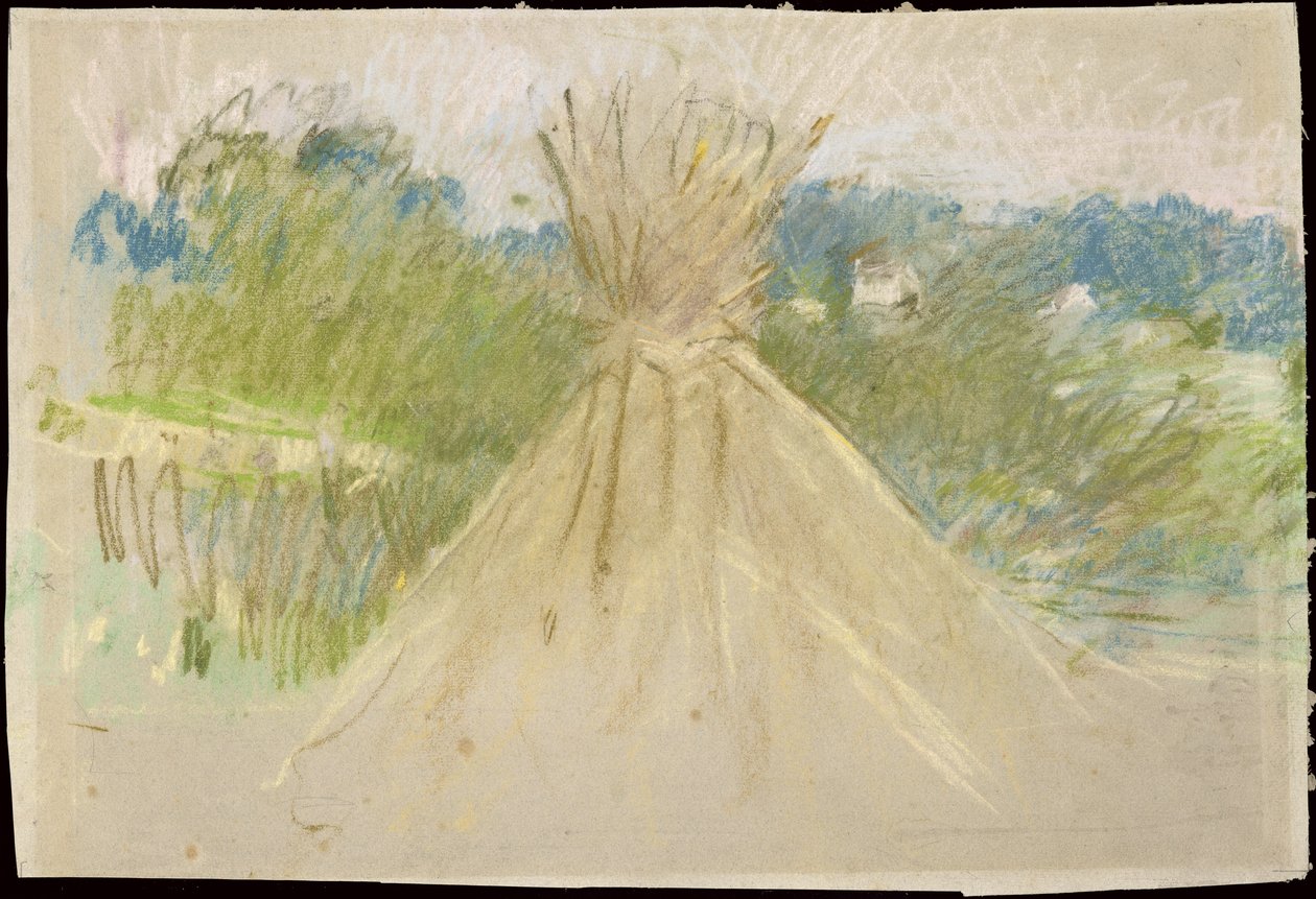 The Small Haystack ، 1882 (باستيل على ورق) بواسطة بيرث موريسوت