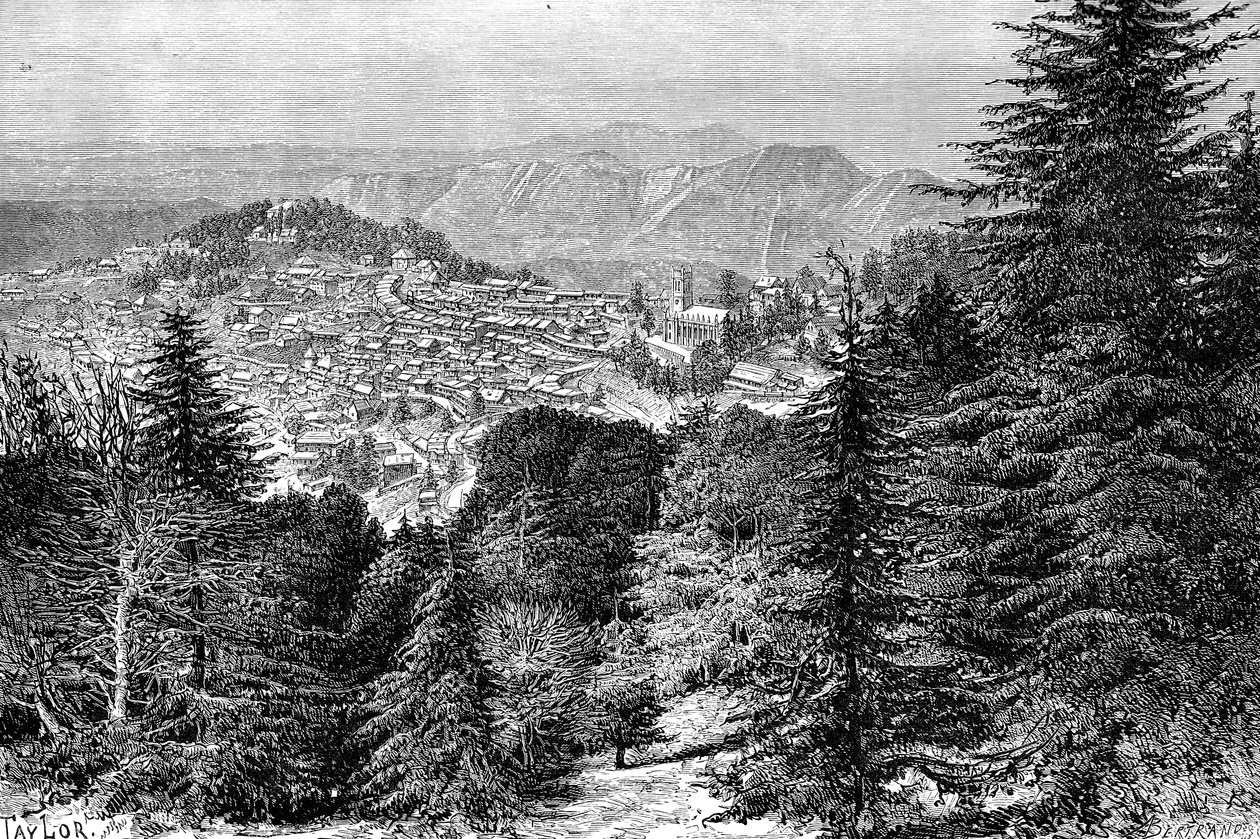 سيملا ، الهند ، 1895. بواسطة أوغست برتراند