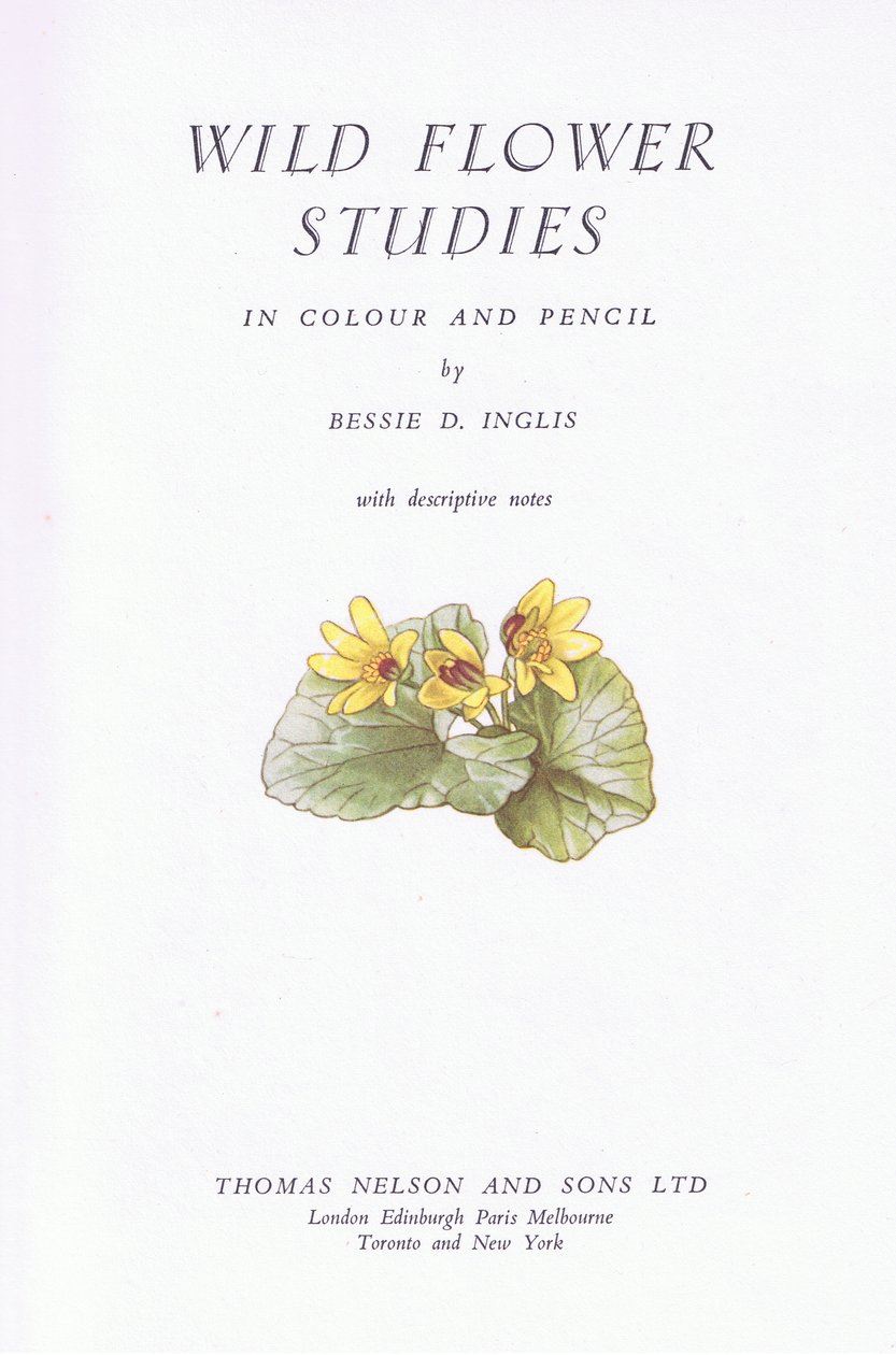 صفحة العنوان ، 1951 بواسطة Bessie D. Inglis
