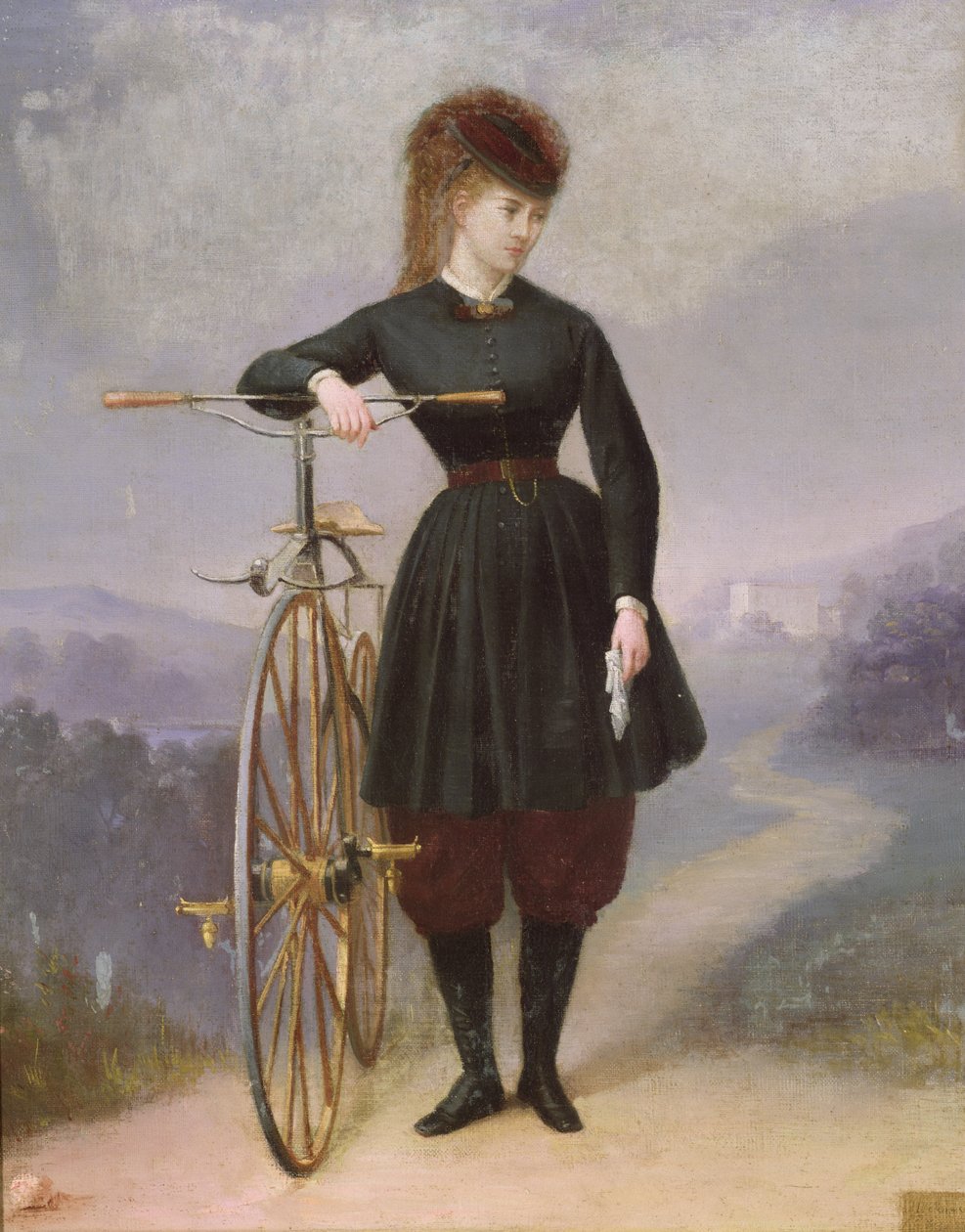 Blanche d&39;Antigny (1840-74) و Velocipede بواسطة Betetet
