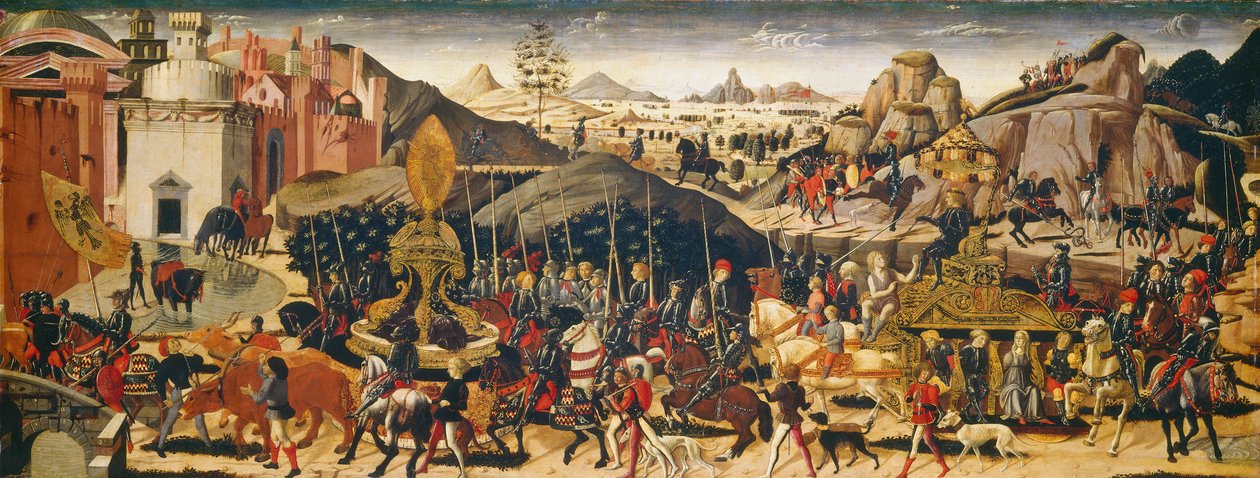 انتصار كاميلوس ، c.14701475 (درجة الحرارة على اللوحة) بواسطة Biagio and Workshop d'Antonio