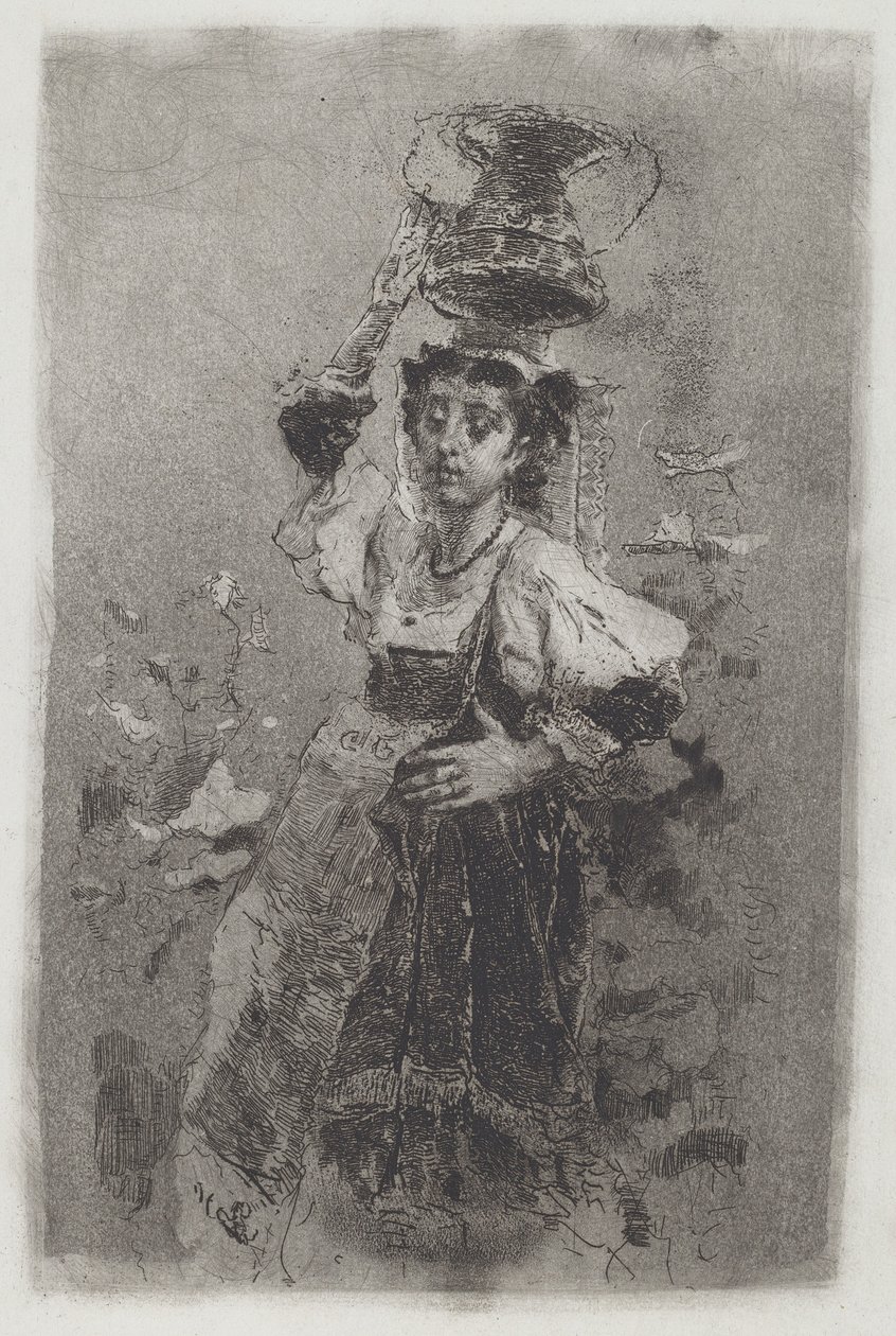 امرأة فلاحية من كامباجنا [سيوسيارا] ، 1870. بواسطة بيانكي موس