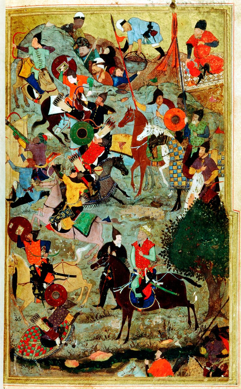 تيمور يهاجم فرسان القديس يوحنا في سميرنا 1402 1467 بواسطة بهزاد