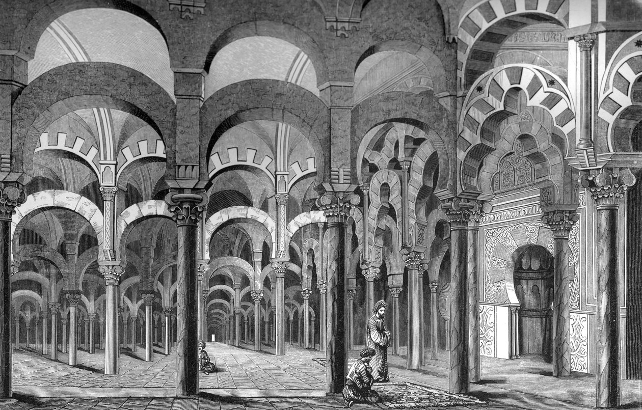 ال ميزكيتا ، قرطبة ، إسبانيا ، 1849. بواسطة بيسون وكوتارد