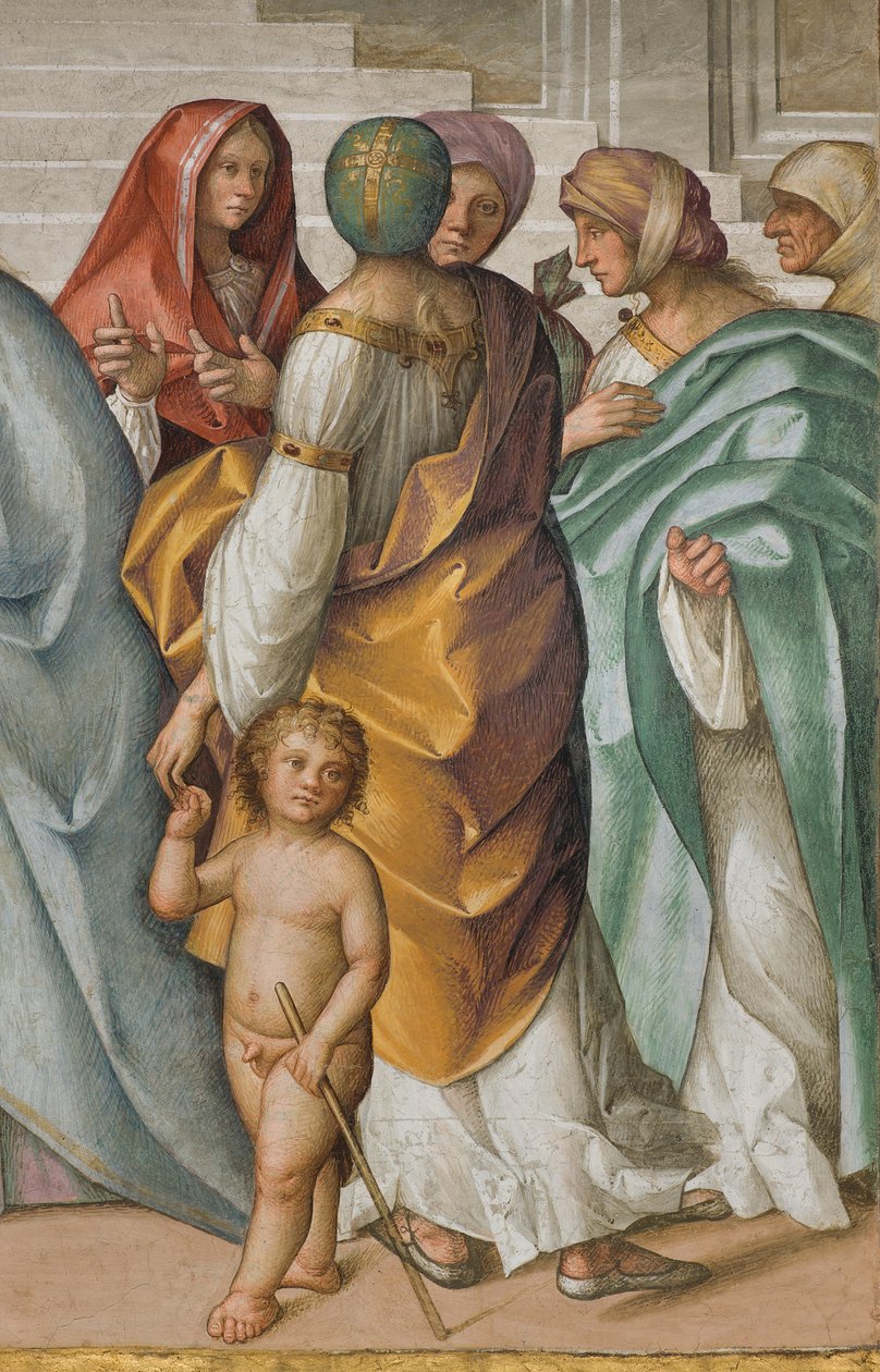 صحن مركزي ، شمال سبان الثاني ، زواج العذراء ، بوكاتشيو بوكاتشينو 1514-15 ، التفاصيل بواسطة بوكاتشيو بوكاتشينو