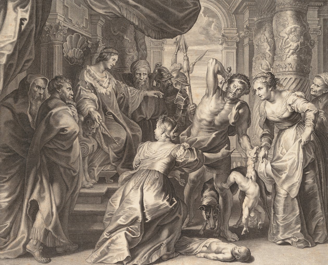 دينونة سليمان 1595-1633. بواسطة Boetius Adams Bolswert