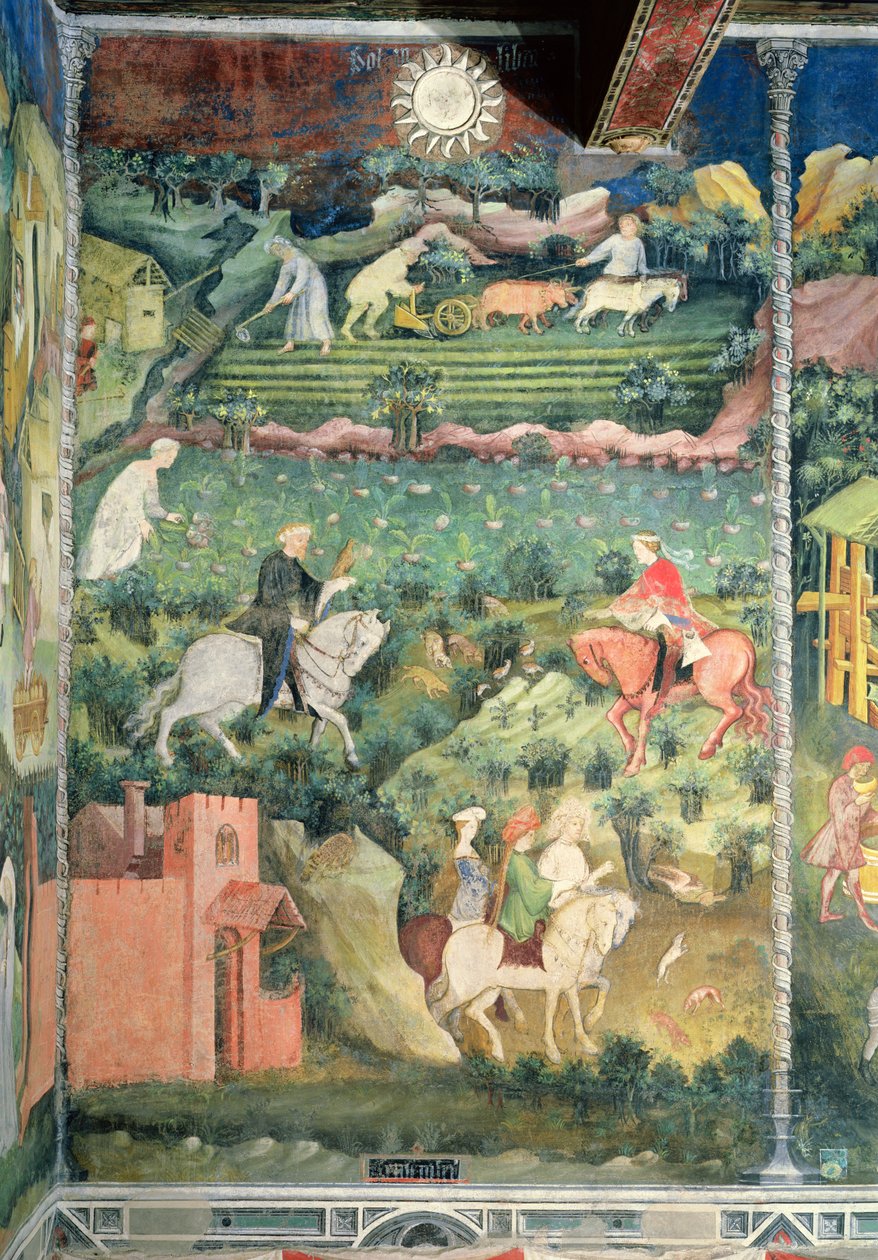 شهر سبتمبر c.1400 بواسطة المدرسة البوهيمية