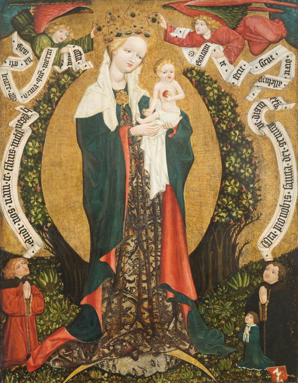 العذراء والطفل على قمر الهلال من Deštná ، c.1450 (درجة الحرارة على الخشب) بواسطة المدرسة البوهيمية