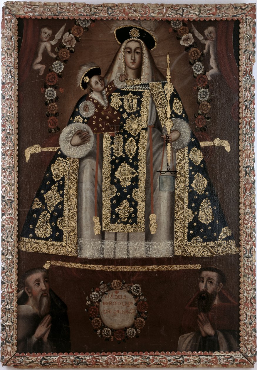 عذراء الرحمة ، La Peregrina بواسطة المدرسة البوليفية