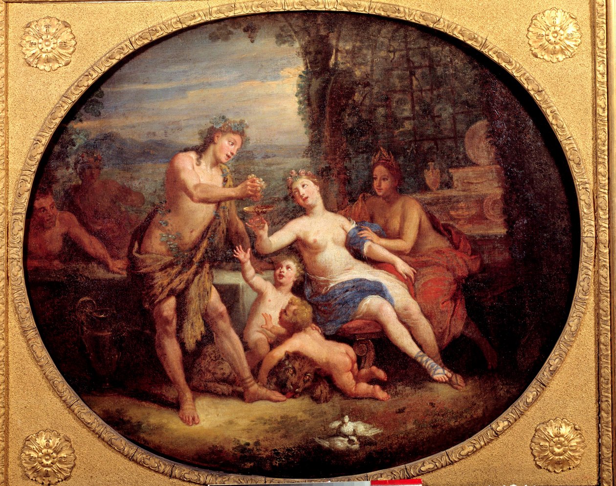 تمثيل الآلهة باخوس ، فينوس وسيريس لوحة بون دي بولون (1649-1717) تروا القرن الثامن عشر ، متحف الفنون الجميلة بواسطة بون بولون