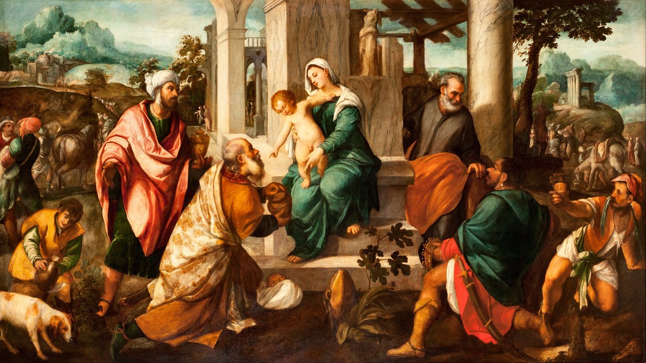 العشق من المجوس بواسطة Bonifazio Veronese