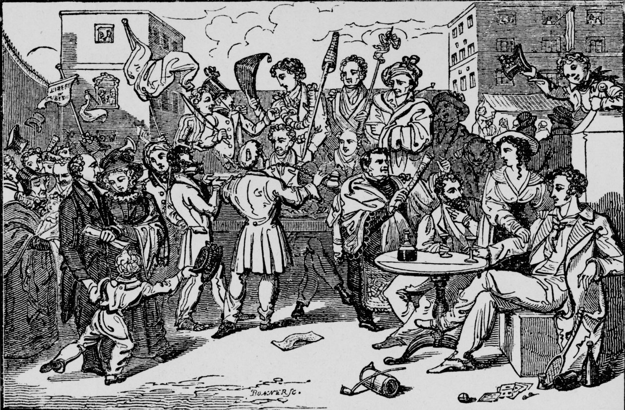 انتخابات وهمية في سجن الملوك بينش ، c1828 ، 1912 بواسطة بون
