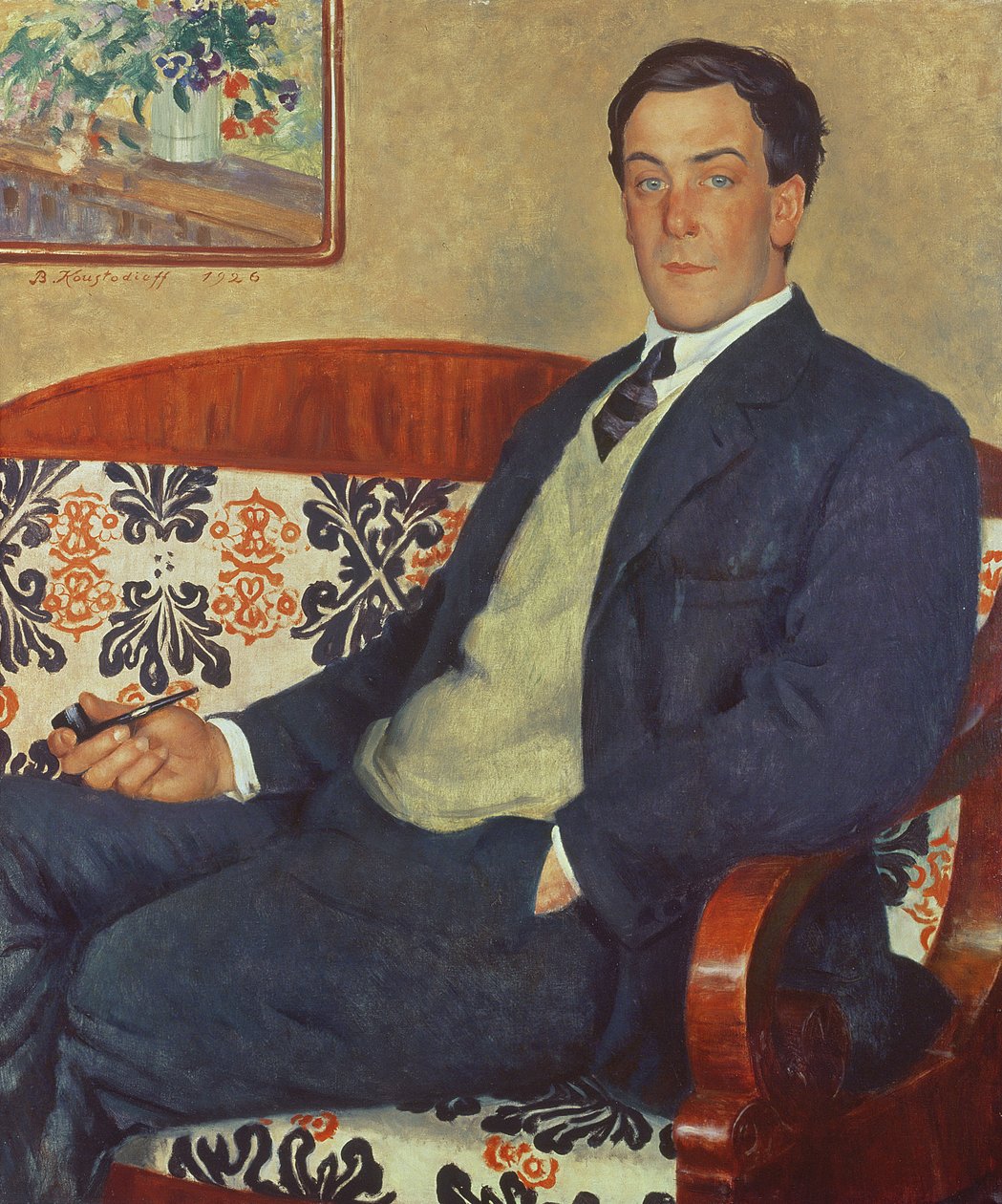 صورة بيتر كابيتزا (1894-1984) 1926 بواسطة بوريس ميخائيلوفيتش كوستودييف