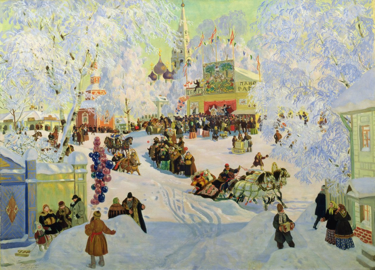 Shrove-Tide ، 1919 بواسطة بوريس ميخائيلوفيتش كوستودييف