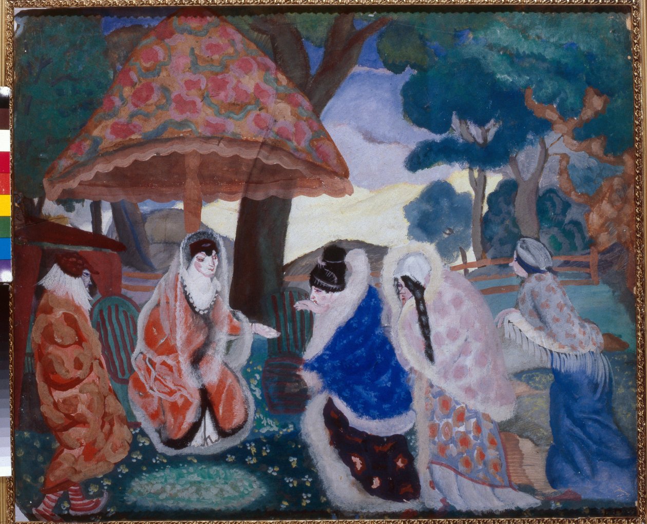 تحية للعروسين (تحية للعروسين) - لوحة بوريس دميترييفيتش غريغورييف (1886-1939) بواسطة بوريس دميتريفيتش جريجورييف