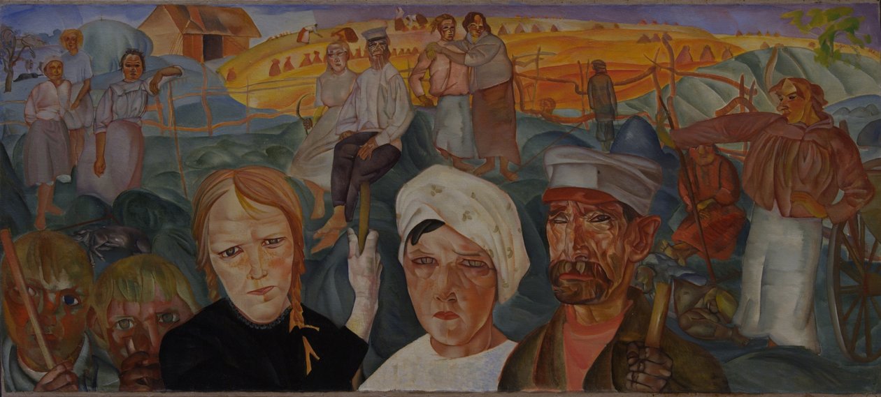 أرض الفلاحين من سلسلة وجوه روسيا ، 1917 بواسطة بوريس دميتريفيتش جريجورييف
