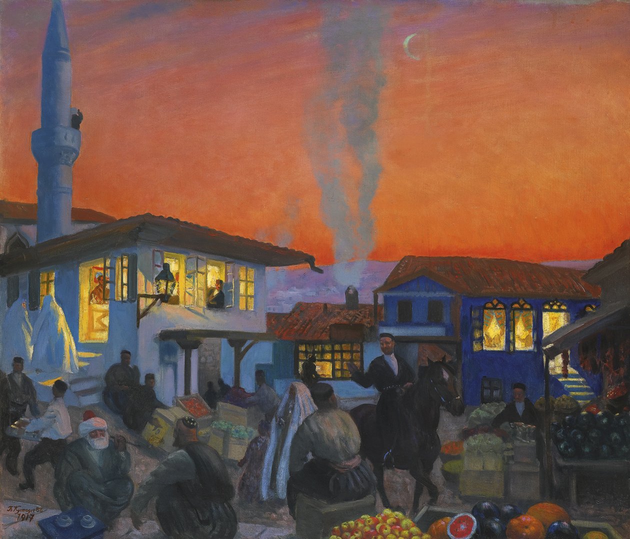 Bakhchisaray ، 1917 بواسطة بوريس ميخائيلوفيتش كوستودييف