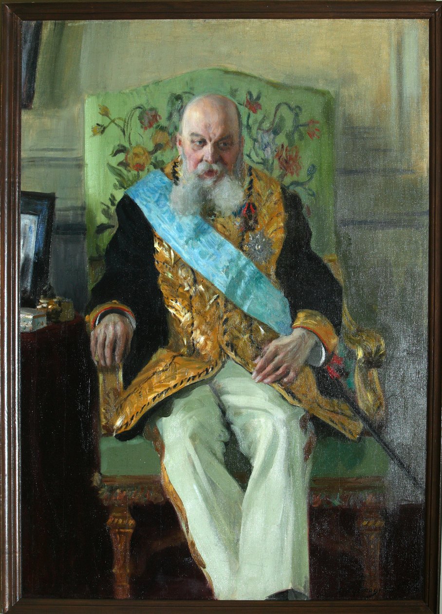صورة للكونت دميتري مارتينوفيتش سولسكي 1833-1910 ، 1908 بواسطة بوريس ميخائيلوفيتش كوستودييف