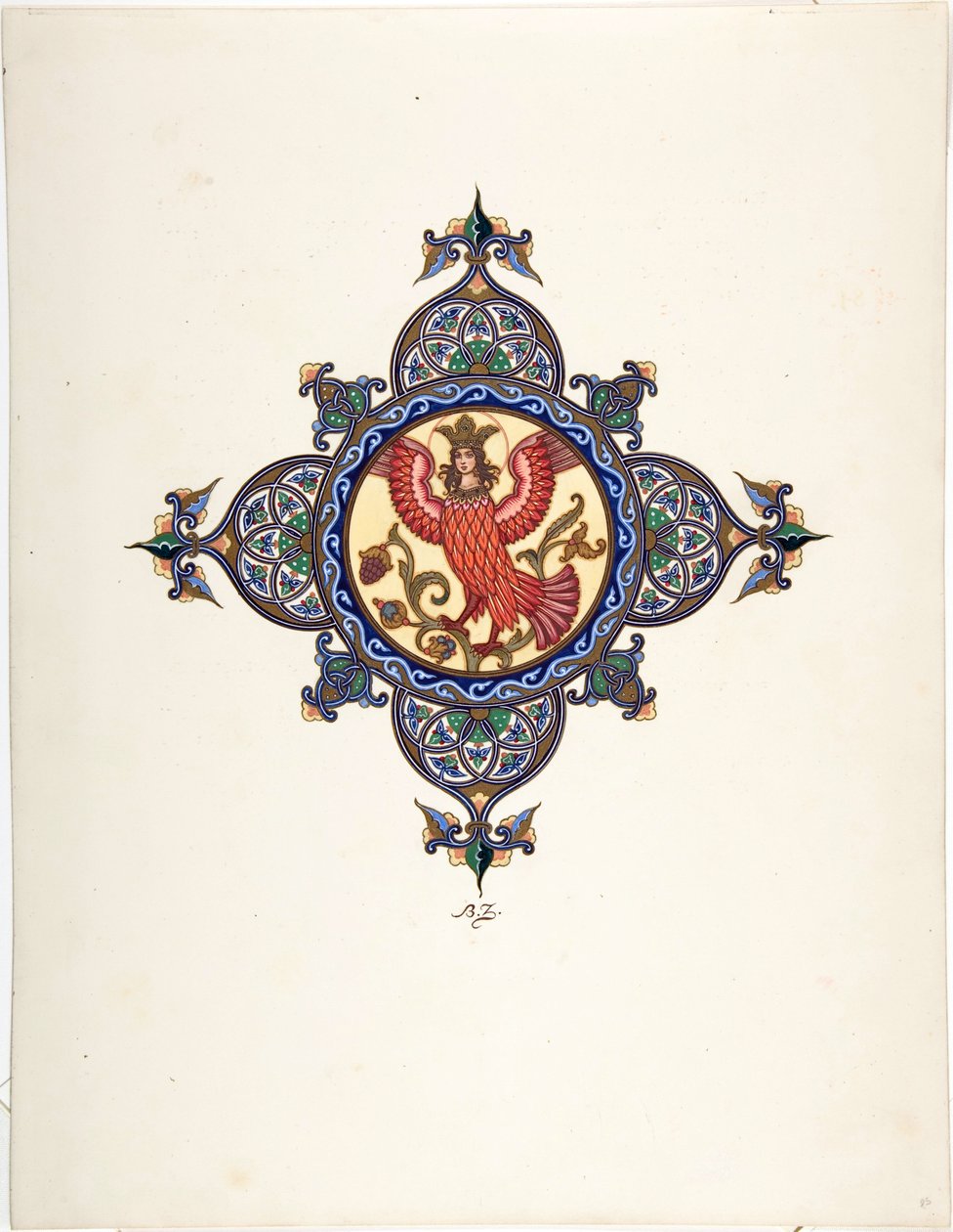 The Firebird في Tsarevna - Firebird باسم Tsarevna بواسطة Zvorykin ، Boris Vasilievich (1872-after 1935) ، ج. 1925 - الطباعة الحجرية الملونة - مجموعة خاصة بواسطة بوريس فاسيليفيتش زفوريكين