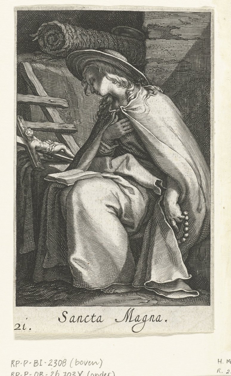 المقدسة ماجنا مثل الناسك Sancta Magna (العنوان على الكائن) الناسك (عنوان المسلسل) Sacra Eremus Ascetriarum (عنوان المسلسل) بواسطة Boëtius Adamsz. قيمة الترباس
