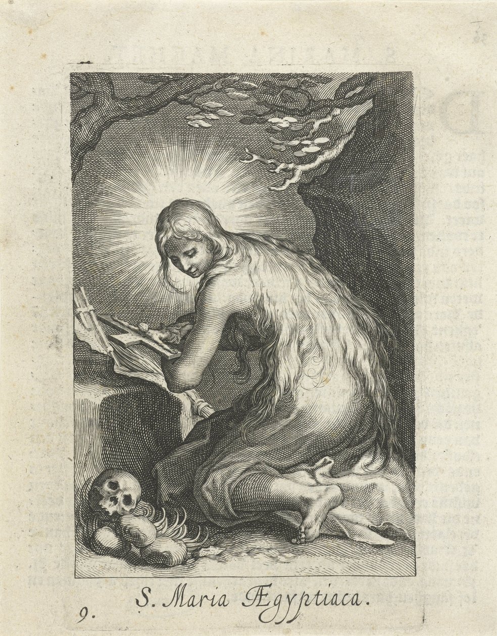 القديسة مريم من مصر ناسكًا S. Maria Aegyptiaca (العنوان على الكائن) الناسك (عنوان المسلسل) Sacra Eremus Ascetriarum (عنوان المسلسل) بواسطة Boëtius Adamsz. قيمة الترباس