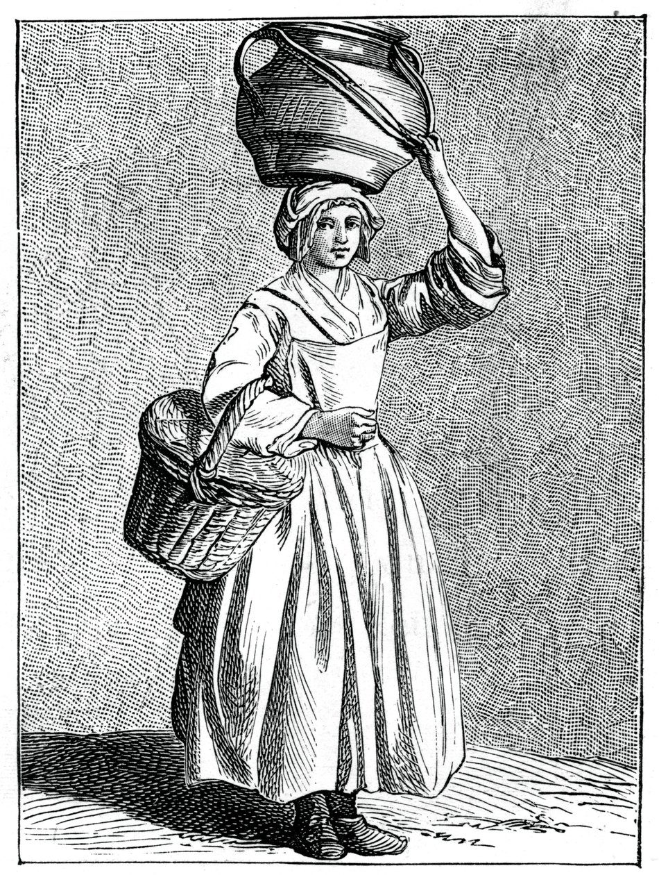 عاملة اللبن ، 1737-1742. بواسطة Bouchardon