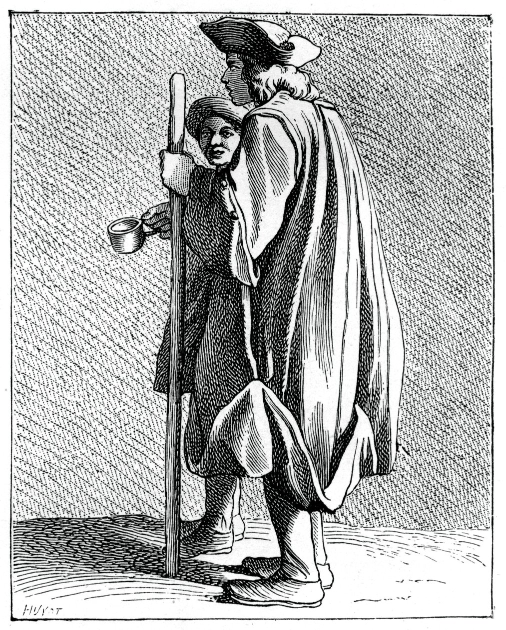 رجل أعمى من Quinze-Vingts ، 1737-1742. بواسطة Bouchardon