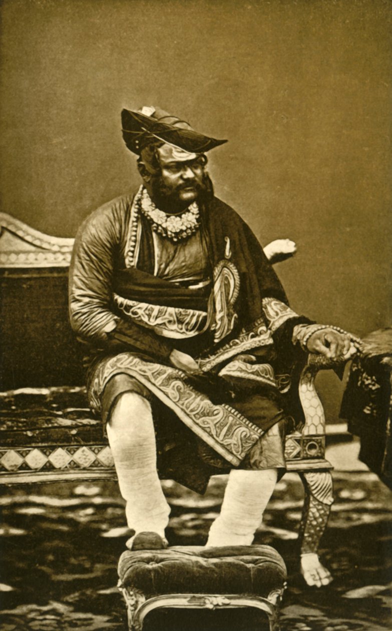 سمو الجنرال مهراجا جواليور GCB ، GCSI ، c1870 ، 1901. بواسطة بورن وشيبارد