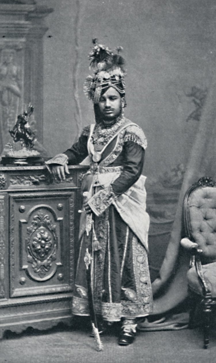 رجا من روتلام ، وكالة الهند الوسطى ، 1902 بواسطة بورن وشيبارد