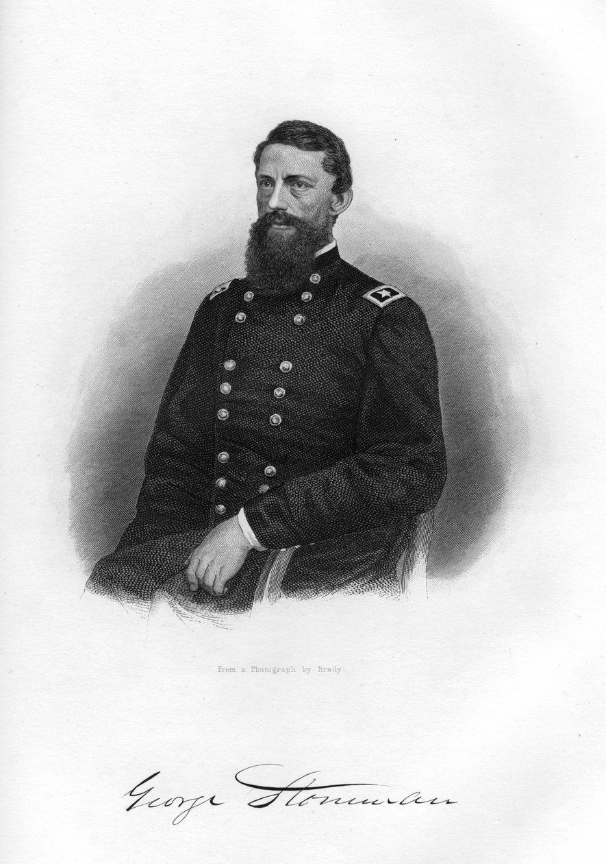جورج ستونمان ، جنرال الفرسان الاتحاد ، 1862-1867. بواسطة برادي