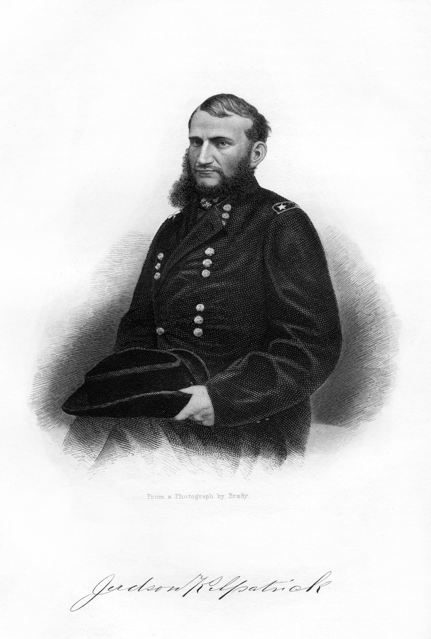هيو جودسون كيلباتريك ، لواء الاتحاد الأمريكي ، 1862-1867. بواسطة برادي