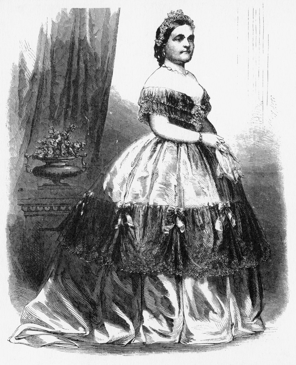 السيدة لينكولن ، c1860s. بواسطة برادي
