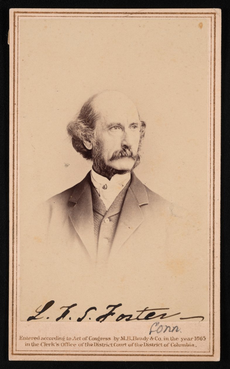صورة لافاييت سابين فوستر 1806-1880 ، قبل عام 1869. بواسطة معارض برادي الوطنية للصور الفوتوغرافية