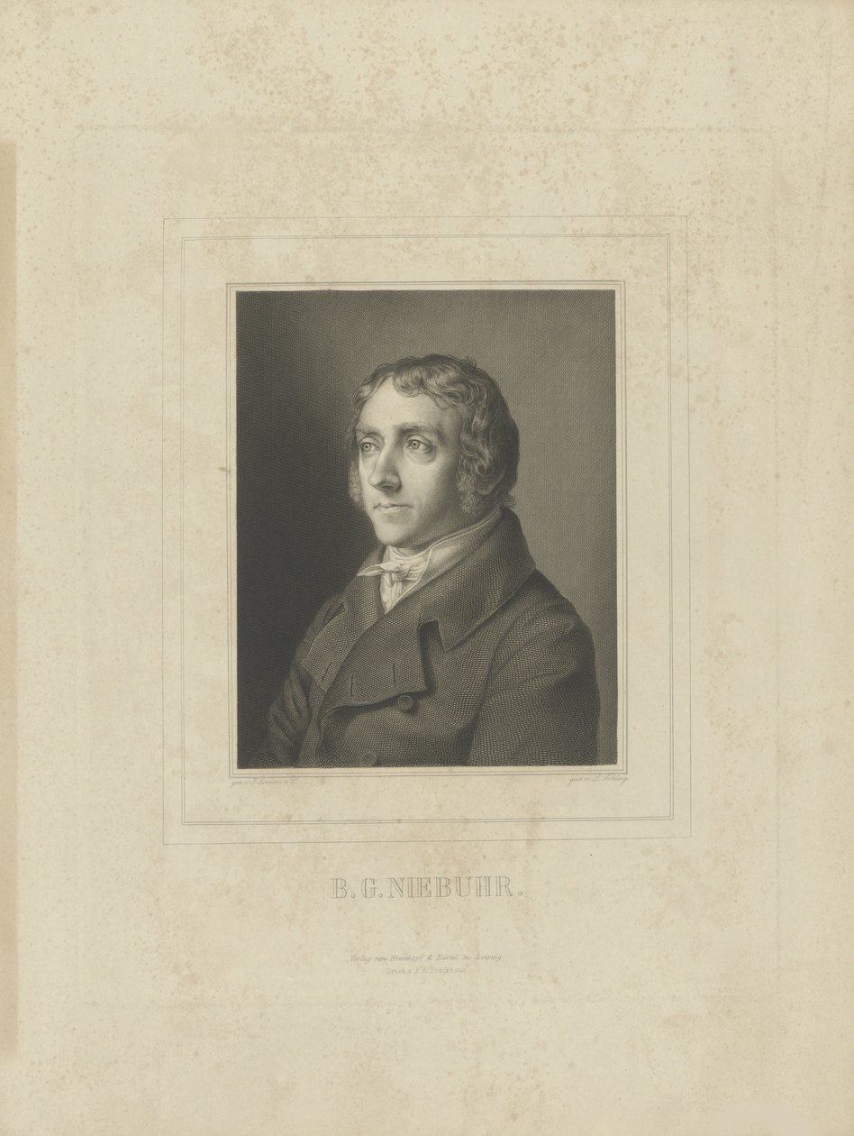 صورة بارتولد جورج نيبور 1776-1831 ، ج. 1830-1840. بواسطة Breitkopf وهارتل