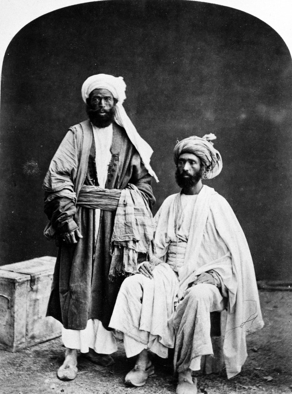 التجار الأفغان ، 1860s-70s بواسطة مصور بريطاني