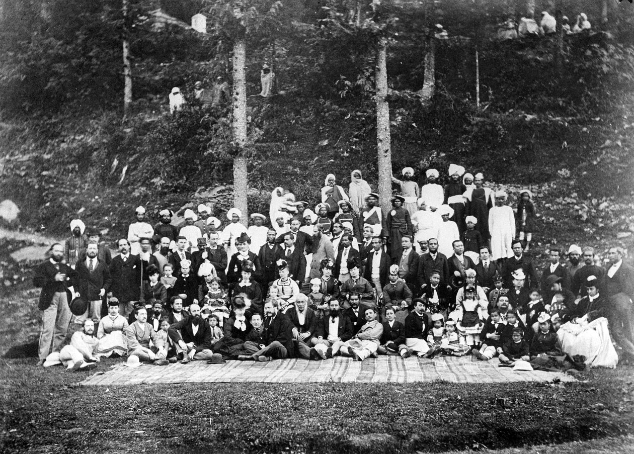 وزارة الخارجية Pic Nic ، 1871 بواسطة مصور بريطاني