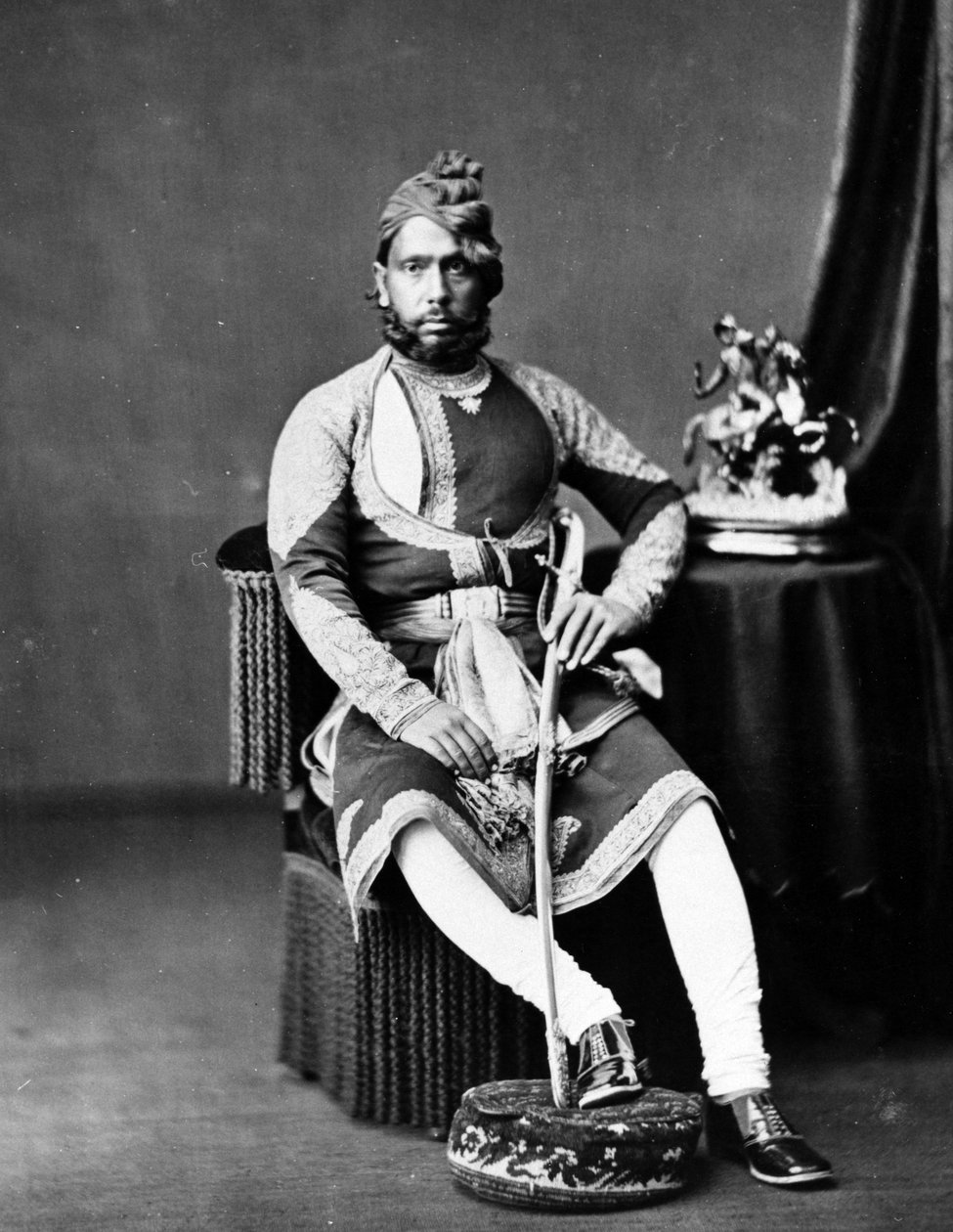 مهراجا جاشوانت سينج من بهاراتبور ، c.1870s بواسطة مصور بريطاني