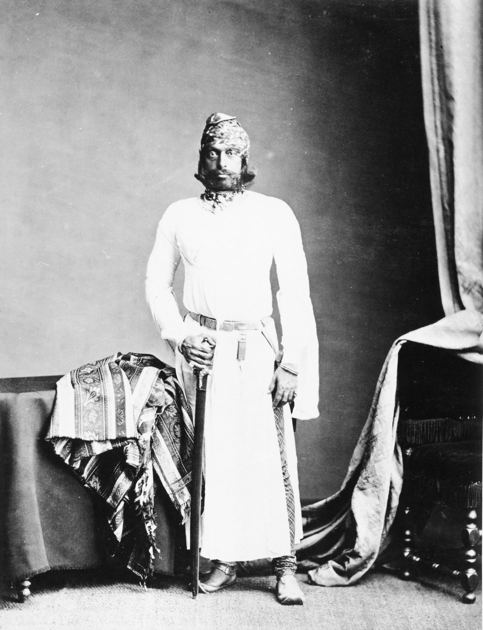 مهراجا جاسوانت سينغ الثاني من جودبور ، c.1870s بواسطة مصور بريطاني