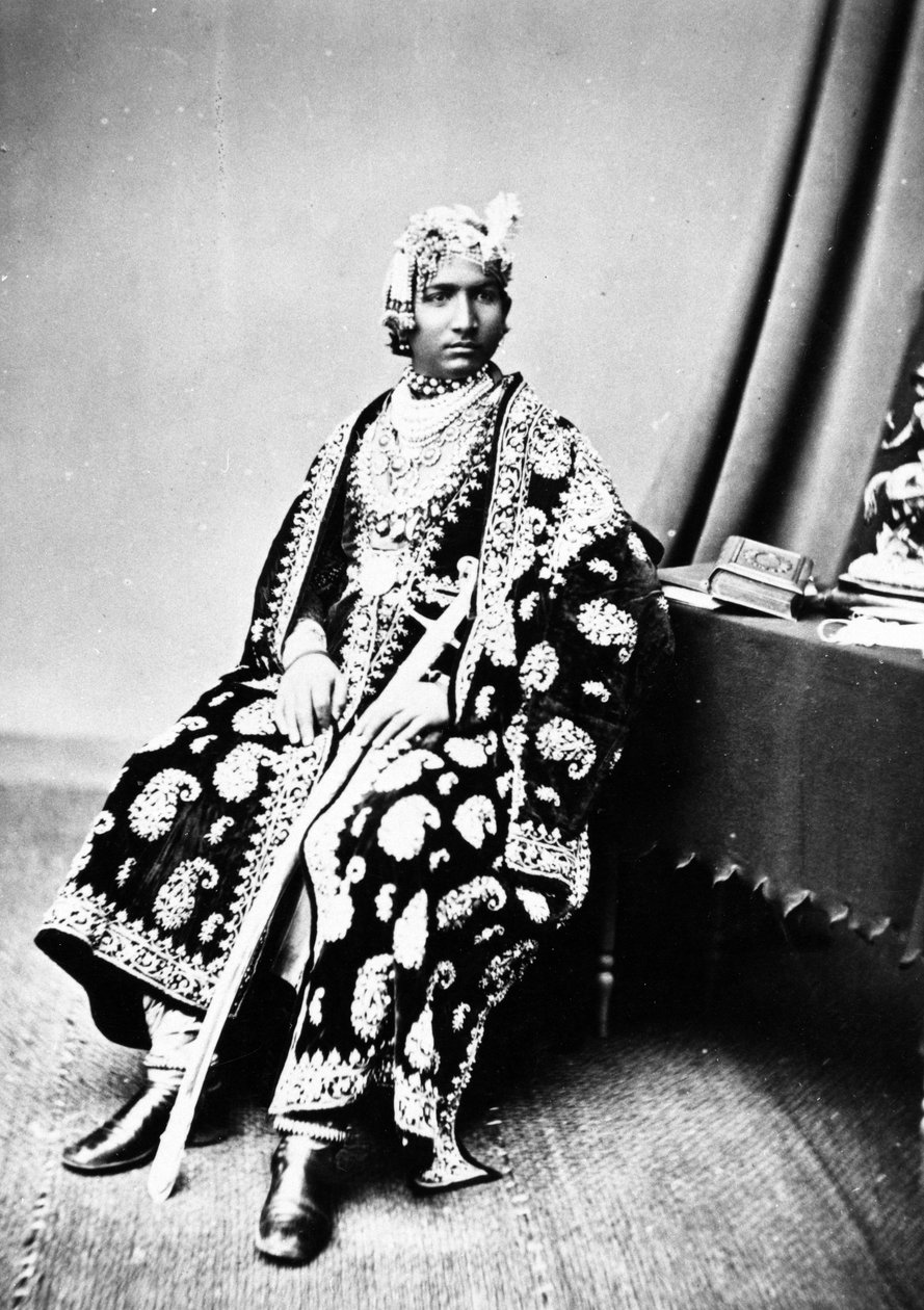 مهراجا الور ، ج. 1860s بواسطة مصور بريطاني