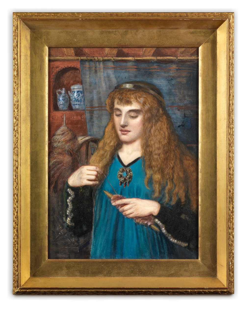صوف متعرج ، عام 1890 (ألوان مائية وألوان مائية ولون الجسم على البطاقة) بواسطة المدرسة البريطانية