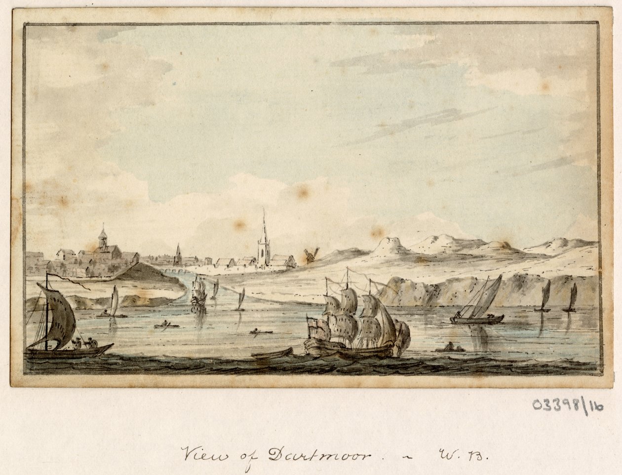 سلسلة من الرسومات التخطيطية والمناظر في بريطانيا العظمى والقارة وأمريكا 1772-1778 (ألوان مائية) بواسطة المدرسة البريطانية