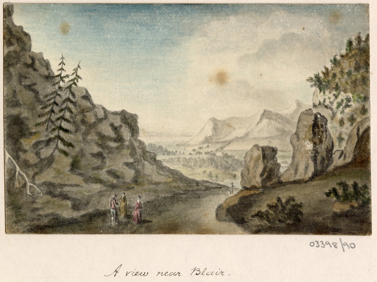 سلسلة من الرسومات التخطيطية والمناظر في بريطانيا العظمى والقارة وأمريكا 1772-1778 (ألوان مائية) بواسطة المدرسة البريطانية